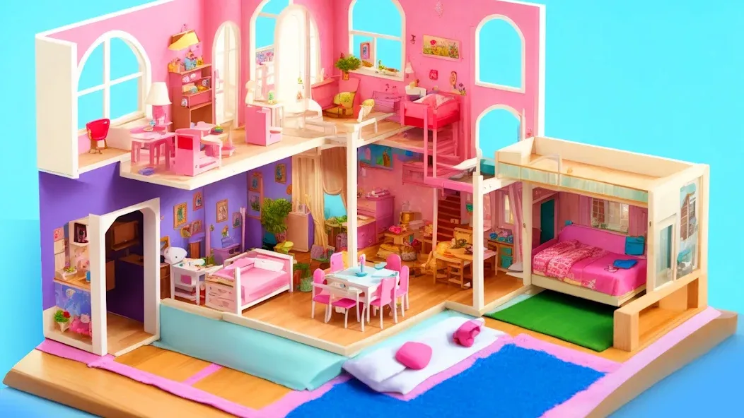 Doll House Design: Girl Games (Долл Хаус Дизайн)  [МОД Unlocked] Screenshot 3