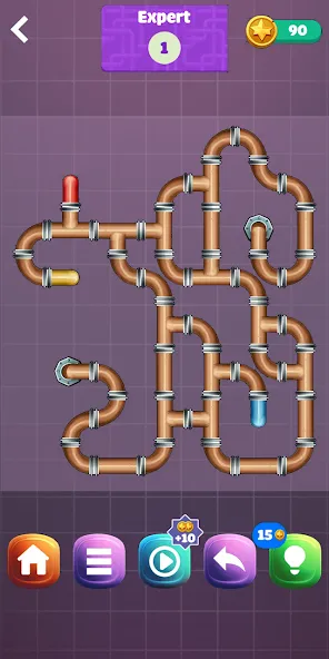 Pipe Puzzle Connect (Пайп Пазл Коннект)  [МОД Бесконечные деньги] Screenshot 4