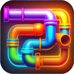 Скачать взломанную Pipe Puzzle Connect (Пайп Пазл Коннект)  [МОД Бесконечные деньги] - полная версия apk на Андроид