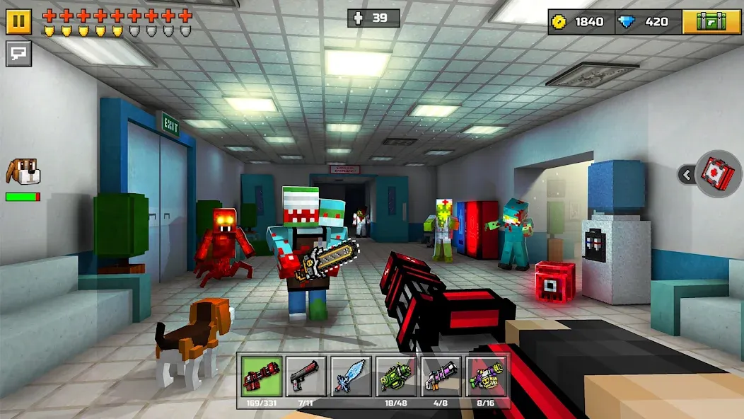 Pixel Gun 3D - FPS Shooter (Пиксельный пистолет 3Д)  [МОД Mega Pack] Screenshot 4