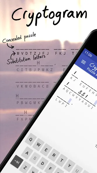 Cryptogram - puzzle quotes (Скрытограмма)  [МОД Все открыто] Screenshot 1