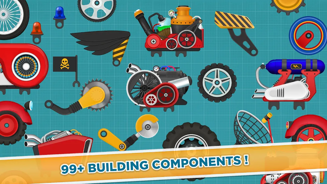 Car Builder & Racing for Kids  [МОД Все открыто] Screenshot 5