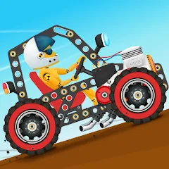 Взломанная Car Builder & Racing for Kids  [МОД Все открыто] - полная версия apk на Андроид