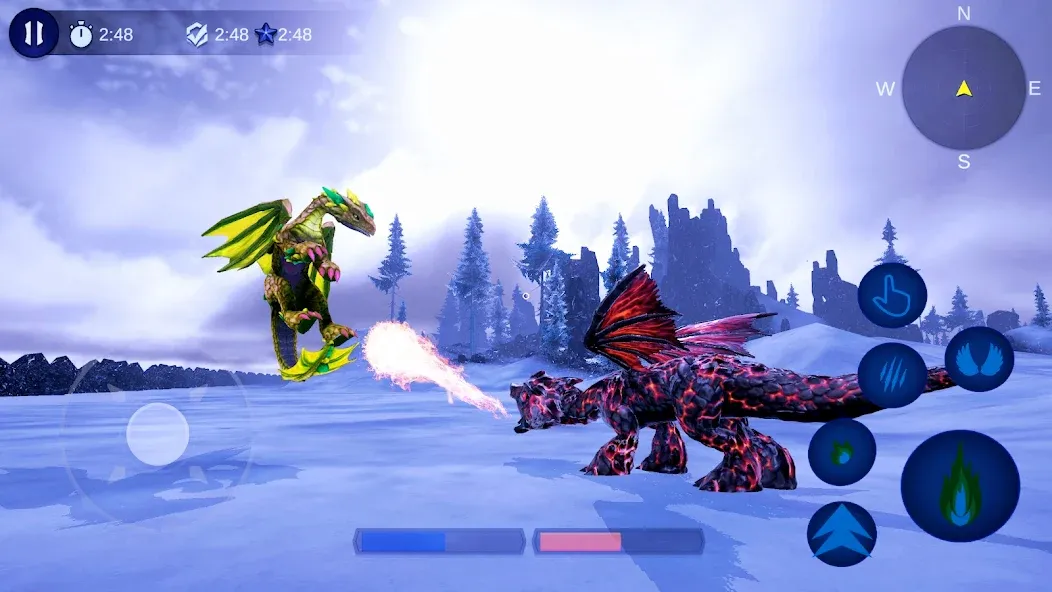 Magical Dragon Flight Games 3D  [МОД Unlocked] Screenshot 1