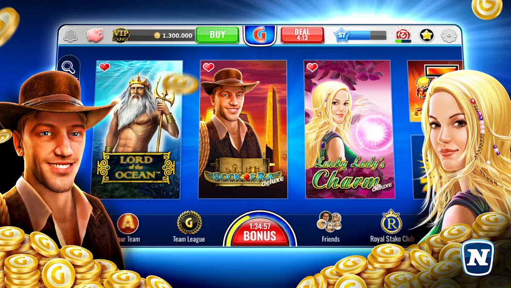 Gaminator Online Casino Slots  [МОД Бесконечные деньги] Screenshot 1