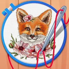 Скачать взлом Cross Stitch Coloring Art (Кроссстич окрашивание искусства)  [МОД Бесконечные монеты] - стабильная версия apk на Андроид