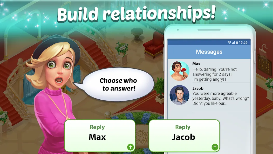 Family Hotel: love & match-3 (Фэмели Отель)  [МОД Unlocked] Screenshot 5