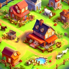 Взлом Country Valley Farming Game (Парадайз Хей Фарм Айленд)  [МОД Много денег] - стабильная версия apk на Андроид