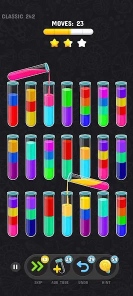 Color Water Sort Puzzle Games (Цветные игры сортировки воды)  [МОД Меню] Screenshot 1