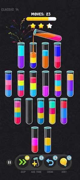 Color Water Sort Puzzle Games (Цветные игры сортировки воды)  [МОД Меню] Screenshot 4