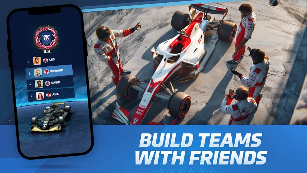 Racing Rivals: Team Car Game (Моторспортивные соперники)  [МОД Все открыто] Screenshot 2