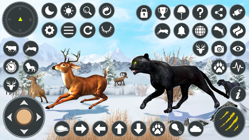 Wild Black Panther Games  [МОД Бесконечные деньги] Screenshot 1