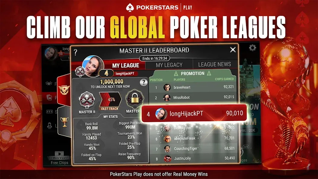 PokerStars Play: Texas Hold'em (ПокерСтарс Плей)  [МОД Menu] Screenshot 2