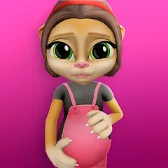 Скачать взломанную Pregnant Talking Cat Emma  [МОД Меню] - полная версия apk на Андроид