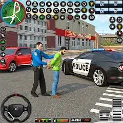 Скачать взломанную City Police Car Driving Games  [МОД Меню] - стабильная версия apk на Андроид