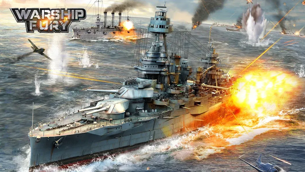 Warship Fury  [МОД Меню] Screenshot 1