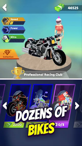 Wild Wheels: Bike Racing (Уайлд Вилз)  [МОД Бесконечные монеты] Screenshot 4