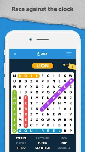 Infinite Word Search Puzzles (Инфинити ворд срч пазлы)  [МОД Menu] Screenshot 1