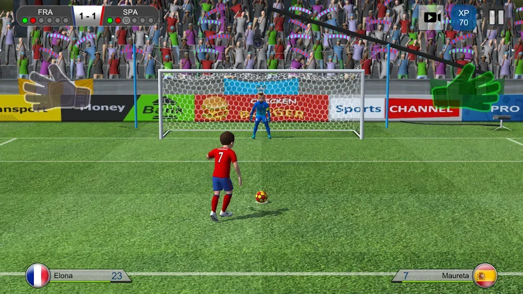 Pro Kick Soccer (Про Кик Сокер)  [МОД Menu] Screenshot 1