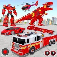 Скачать взлом Fire Truck Robot Car Game  [МОД Unlimited Money] - последняя версия apk на Андроид