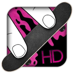 Скачать взломанную Fingerboard HD Skateboarding (Фингерборд ХД скейтбординг)  [МОД Все открыто] - стабильная версия apk на Андроид