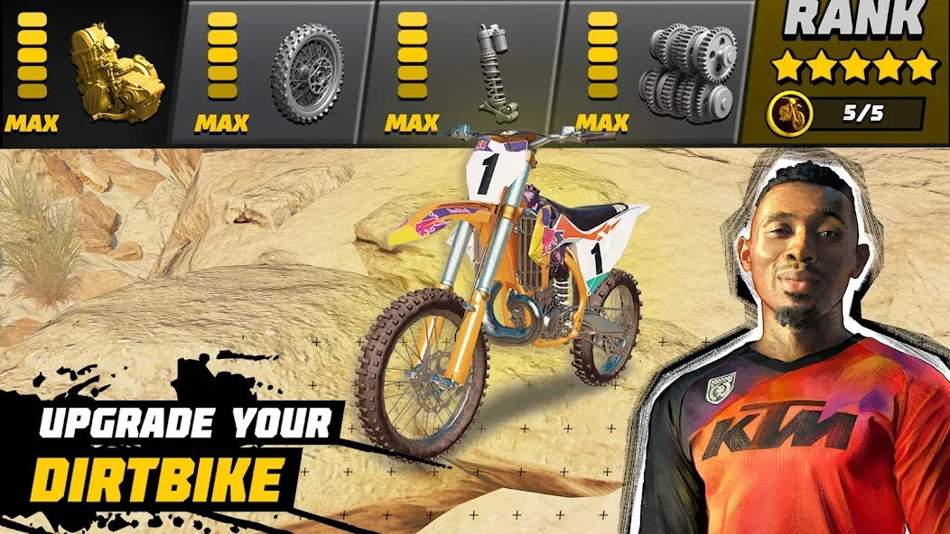 Dirt Bike Unchained: MX Racing (Дерт Байк Анчейнд)  [МОД Menu] Screenshot 3