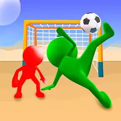 Взломанная Stickman Soccer Football Game  [МОД Все открыто] - полная версия apk на Андроид