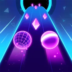 Скачать взлом Rolling Twins: Music Ball Rush (Роллинг Твинс)  [МОД Menu] - стабильная версия apk на Андроид