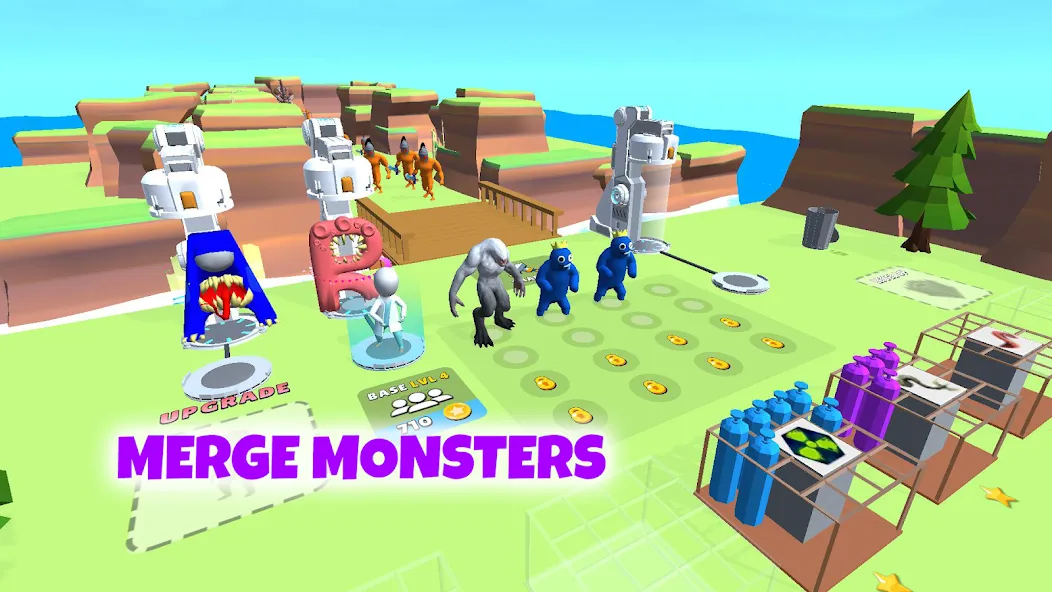 Grimace monster playground (Батл Плейграунд Монстерс)  [МОД Меню] Screenshot 2