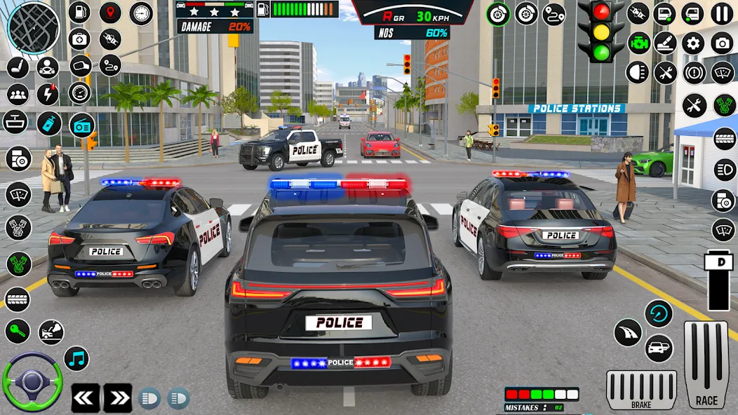 US Police Car Parking - King  [МОД Много денег] Screenshot 5