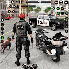 Взлом US Police Car Parking - King  [МОД Много денег] - стабильная версия apk на Андроид