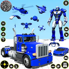 Скачать взломанную Truck Game - Car Robot Games  [МОД Mega Pack] - полная версия apk на Андроид