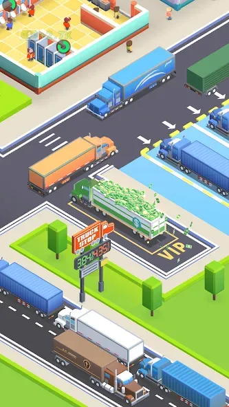 Travel Center Tycoon  [МОД Много денег] Screenshot 1