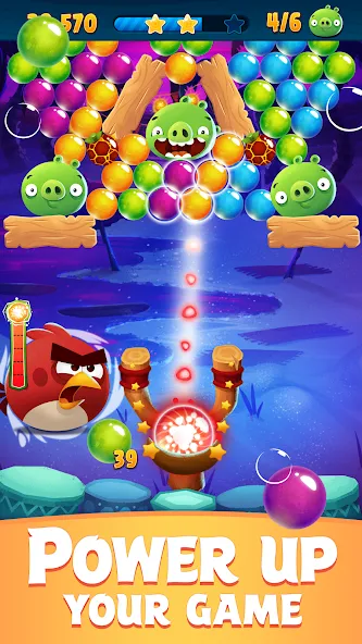 Angry Birds POP Bubble Shooter (Энгри Брдс ПОП Бабл Шутер)  [МОД Menu] Screenshot 4