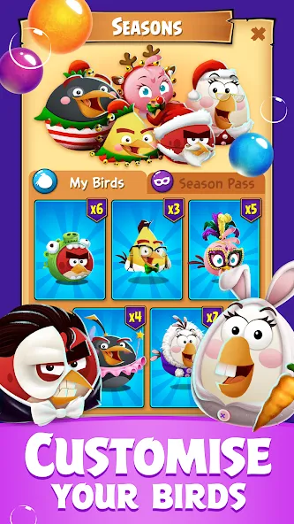 Angry Birds POP Bubble Shooter (Энгри Брдс ПОП Бабл Шутер)  [МОД Menu] Screenshot 5