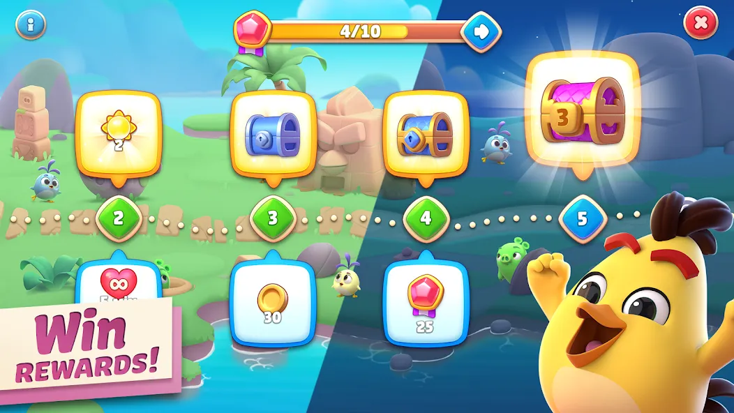 Angry Birds Journey (Энгри Бердс Джорни)  [МОД Бесконечные монеты] Screenshot 4