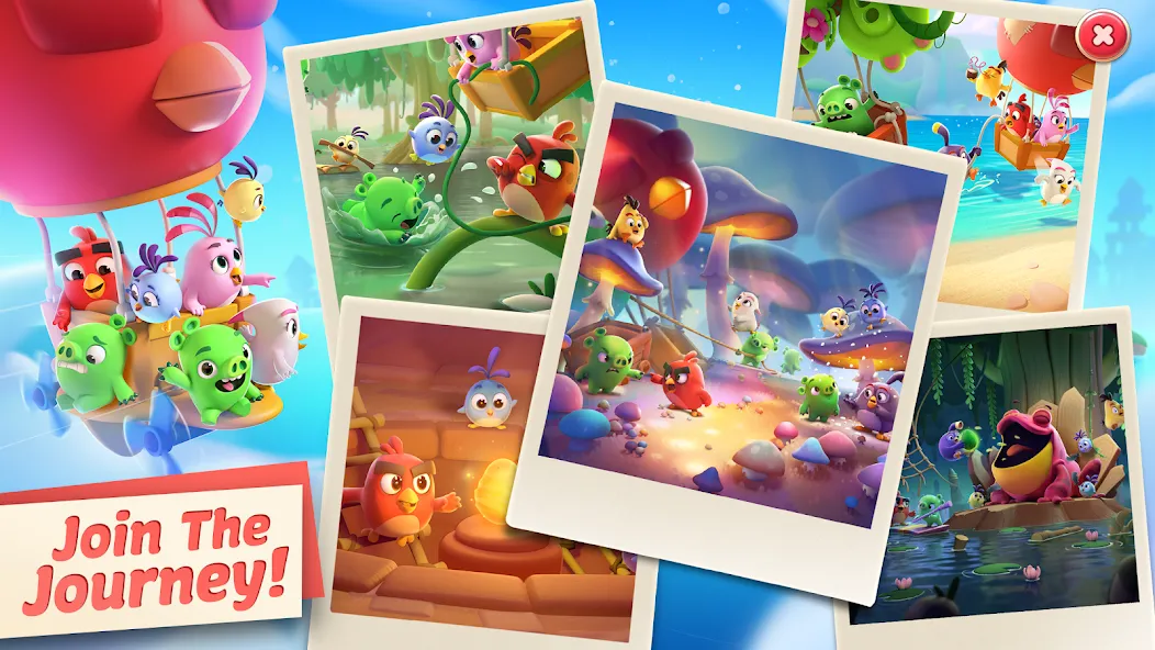 Angry Birds Journey (Энгри Бердс Джорни)  [МОД Бесконечные монеты] Screenshot 5