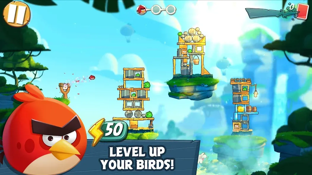 Angry Birds 2 (Энгри Бердс 2)  [МОД Бесконечные монеты] Screenshot 2