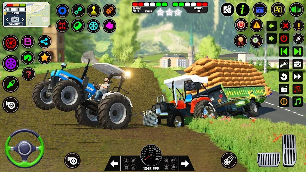 Indian Tractor Farming Games  [МОД Menu] Screenshot 1