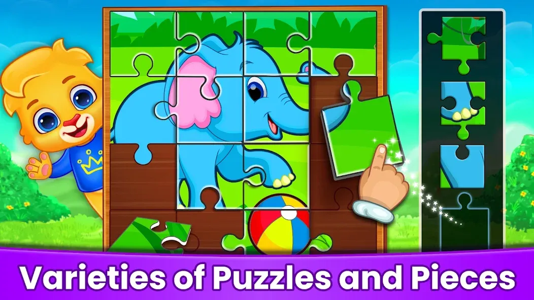 Puzzle Kids: Jigsaw Puzzles  [МОД Бесконечные монеты] Screenshot 2