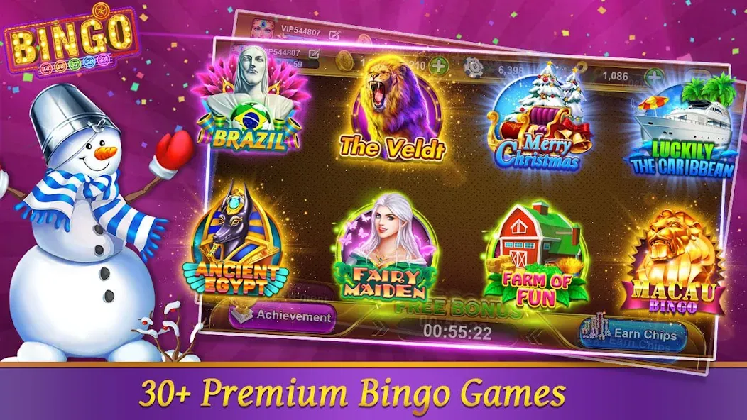 Bingo Happy HD - Bingo Games (Бинго Хэппи ХД)  [МОД Mega Pack] Screenshot 1