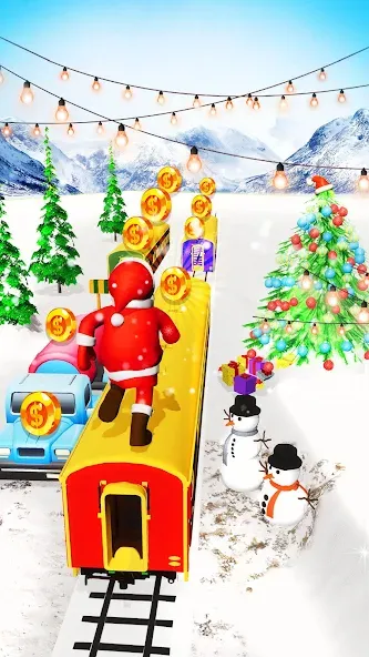 Xmas Santa Surfer Running Game (Ксмас Санта Серфер Раннинг Гейм)  [МОД Mega Pack] Screenshot 3