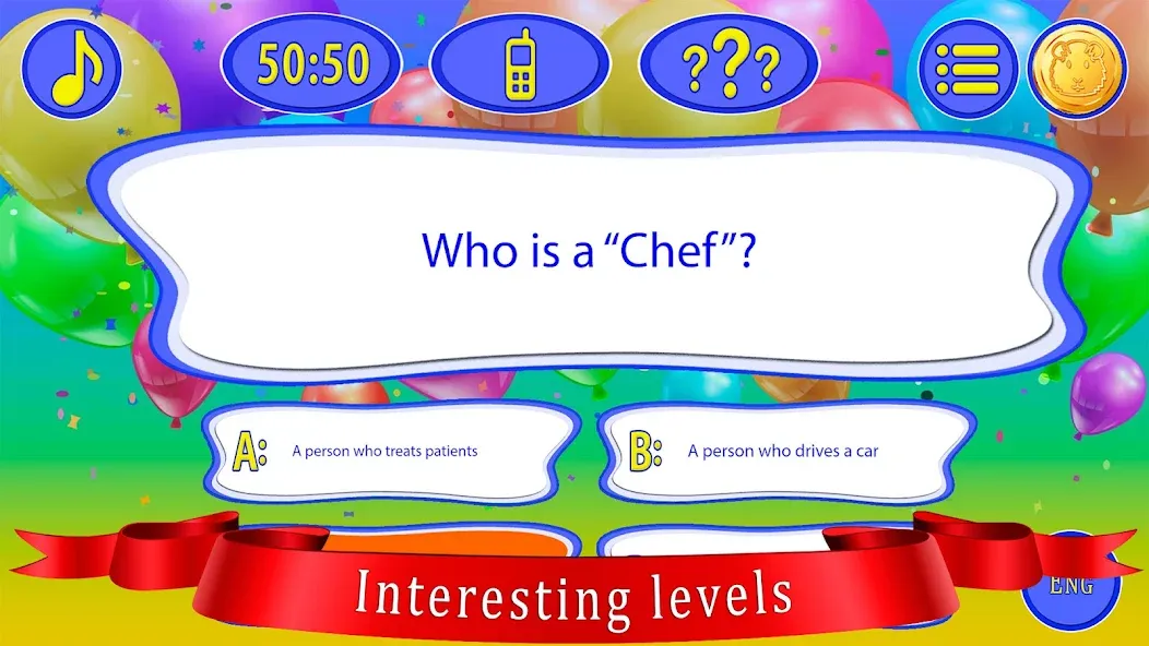 Kids Quiz Games: Millionaire  [МОД Unlocked] Screenshot 3