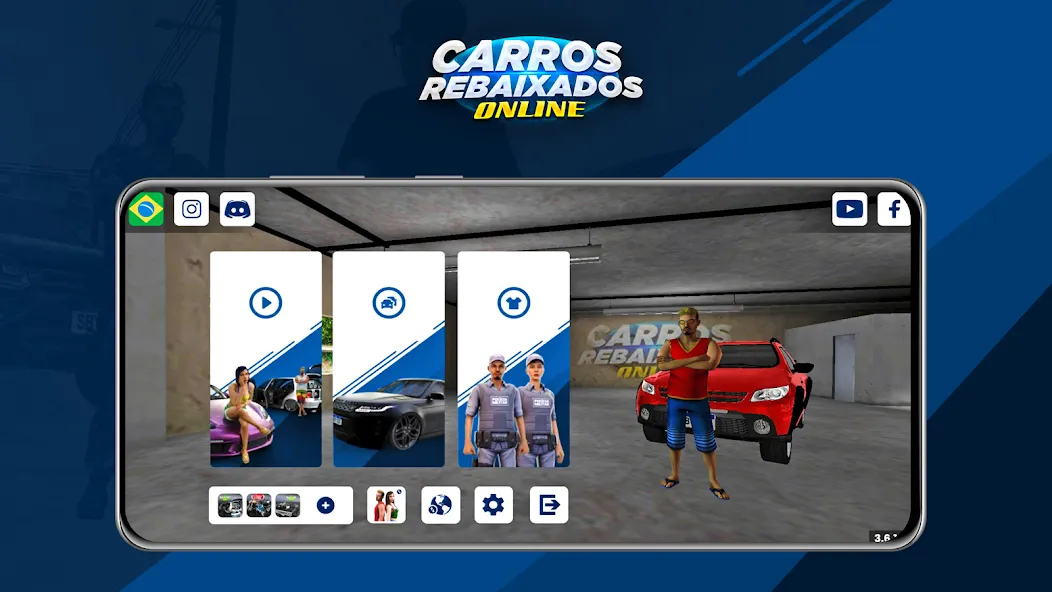 Carros Rebaixados Online (Каррос Ребайшадос Онлайн)  [МОД Бесконечные монеты] Screenshot 1