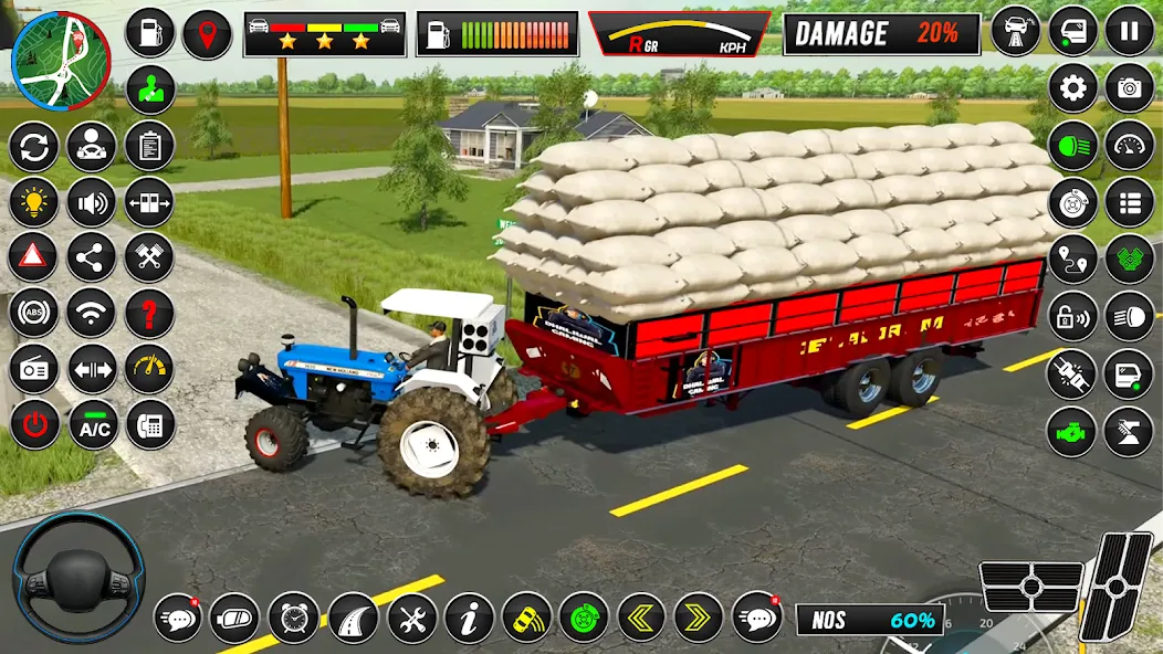 Indian Tractor Simulator Games  [МОД Бесконечные деньги] Screenshot 3