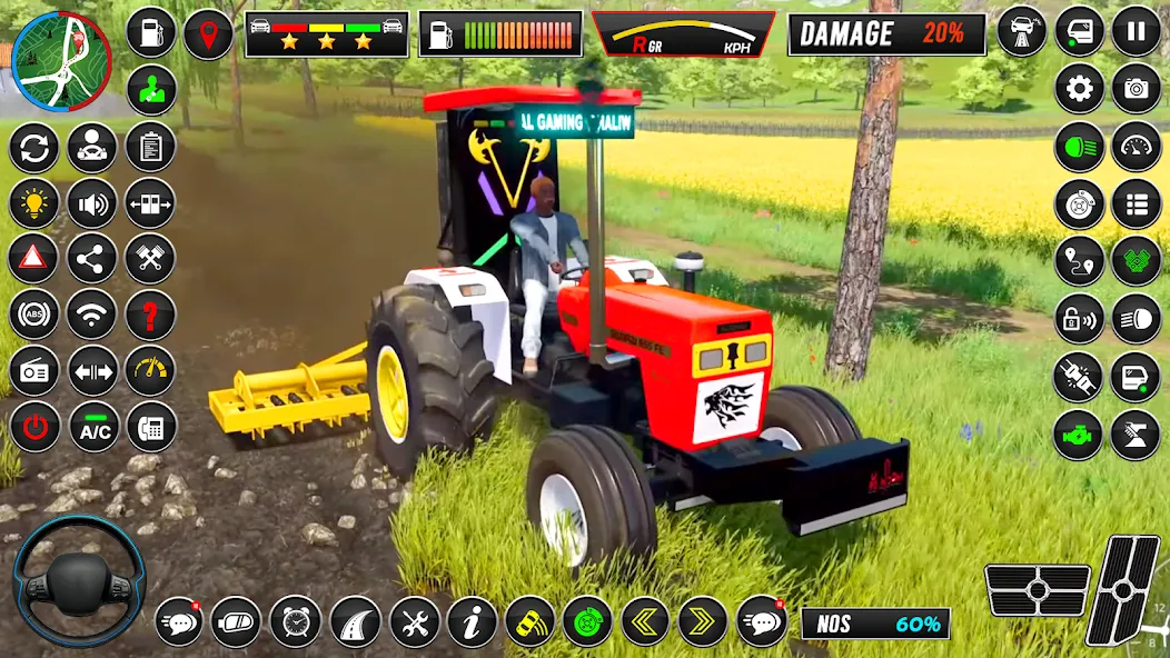 Indian Tractor Simulator Games  [МОД Бесконечные деньги] Screenshot 5