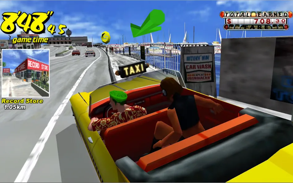 Crazy Taxi Classic (Крейзи Такси Классик)  [МОД Бесконечные монеты] Screenshot 5