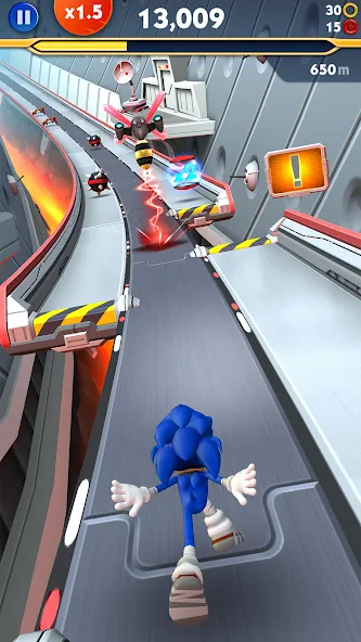 Sonic Dash 2: Sonic Boom Run (Соник Дэш 2)  [МОД Бесконечные монеты] Screenshot 3