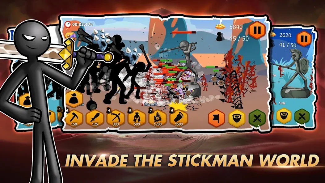 Stick Dynasty (Стритмен Баттл Уор)  [МОД Меню] Screenshot 3