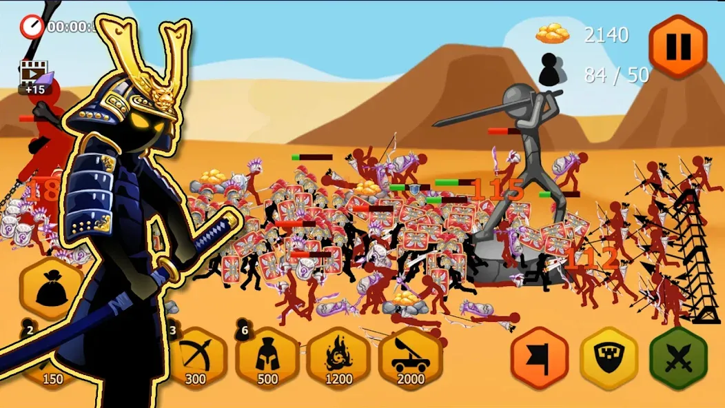 Stickman Battle 2: Empires War (Стикмен Битва 2)  [МОД Все открыто] Screenshot 4